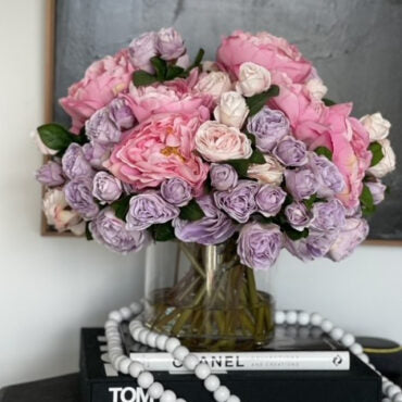 Spring Bloom Bouquet in 7″ Glass Cylinder