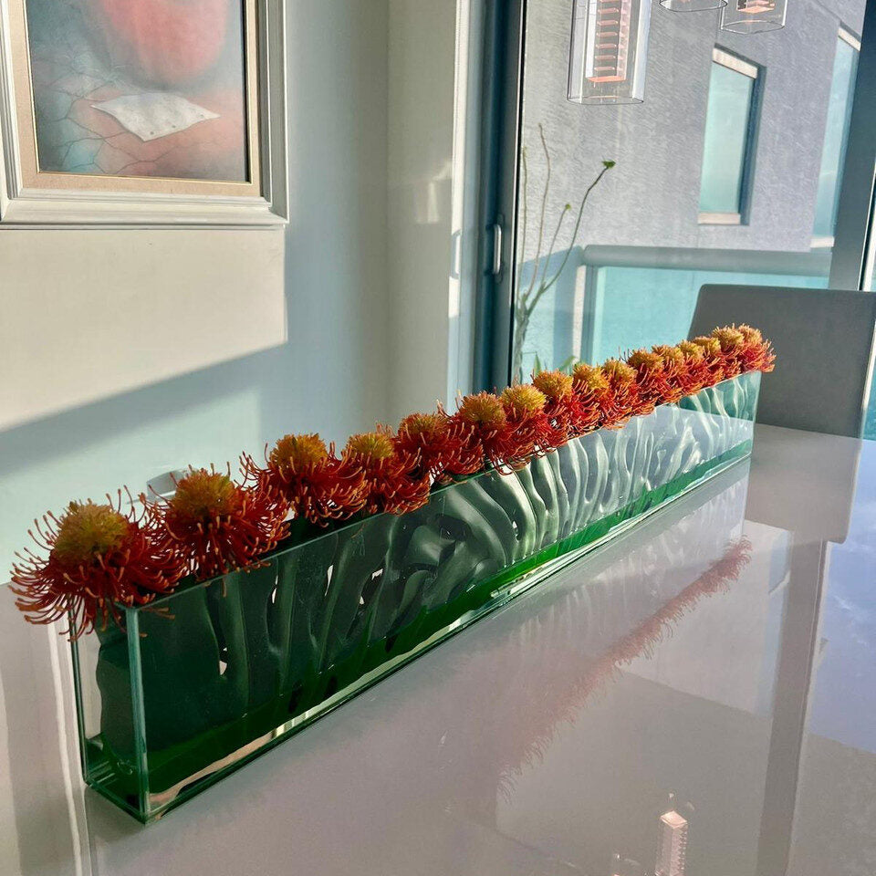 Orange Gelb Protea Flowers Skinny