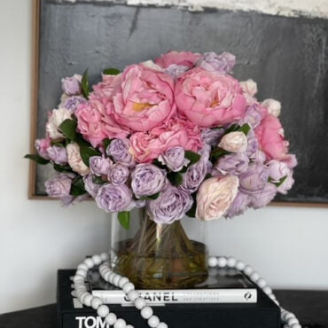 Spring Bloom Bouquet in 7″ Glass Cylinder